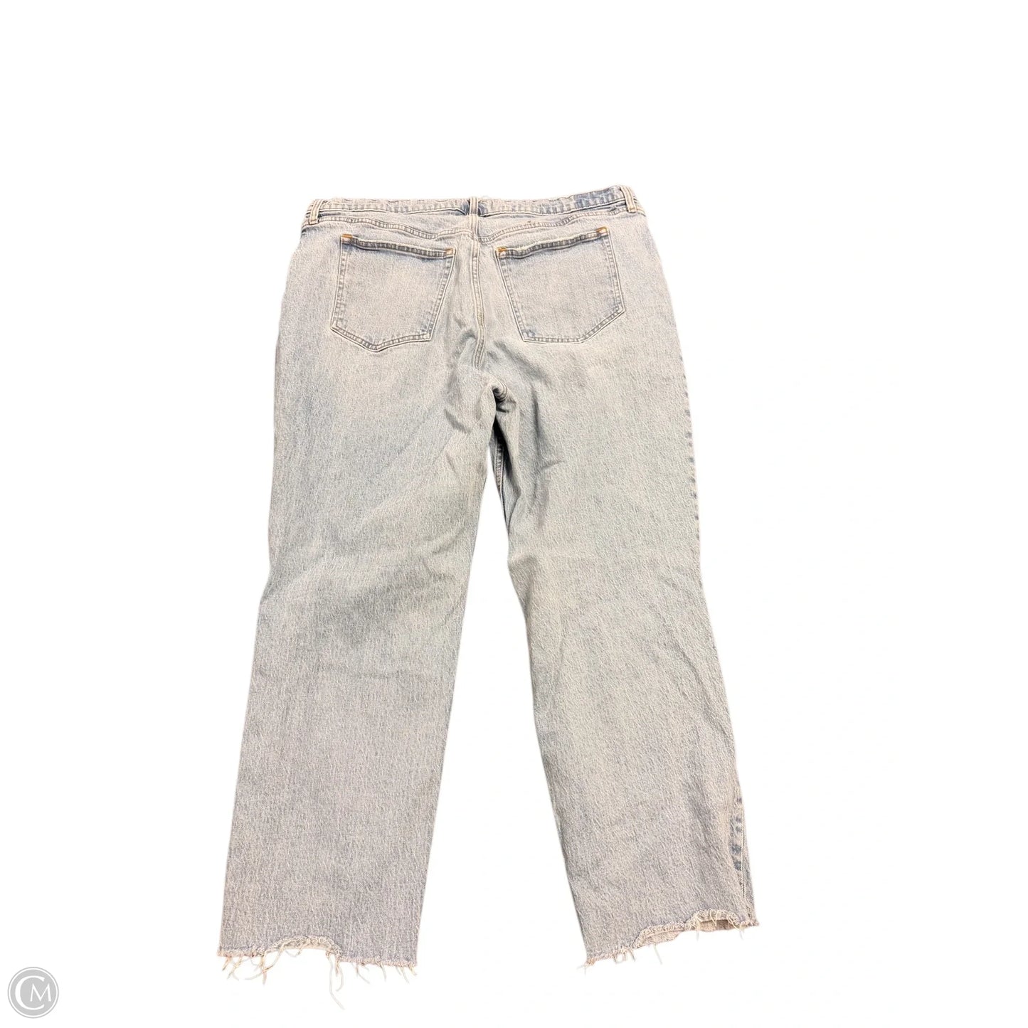 Jeans Straight By Abercrombie And Fitch In Blue Denim, Size: 22