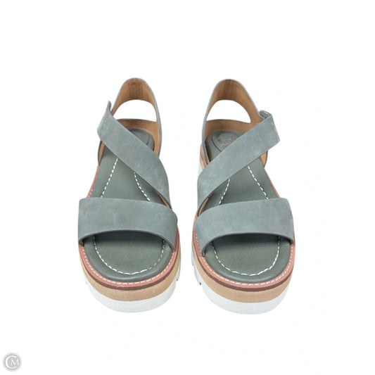 Sandals Flats By Sofft In Green, Size: 7.5