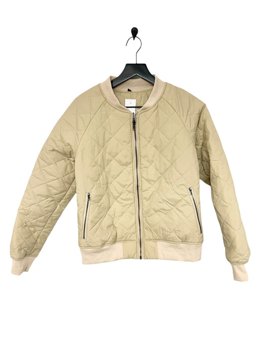 Jacket Puffer & Quilted By Cme In Tan, Size: S