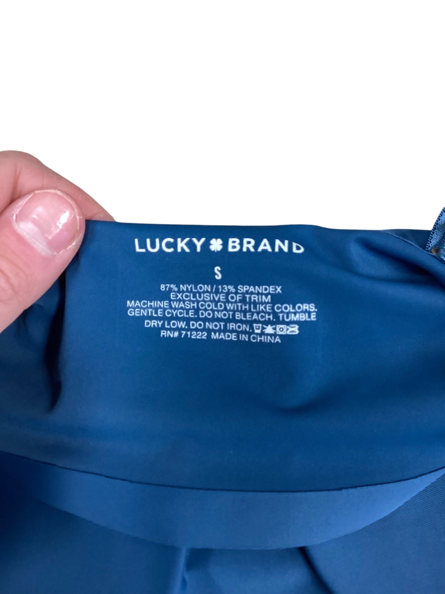 Athletic Bra By Lucky Brand In Blue, Size: S