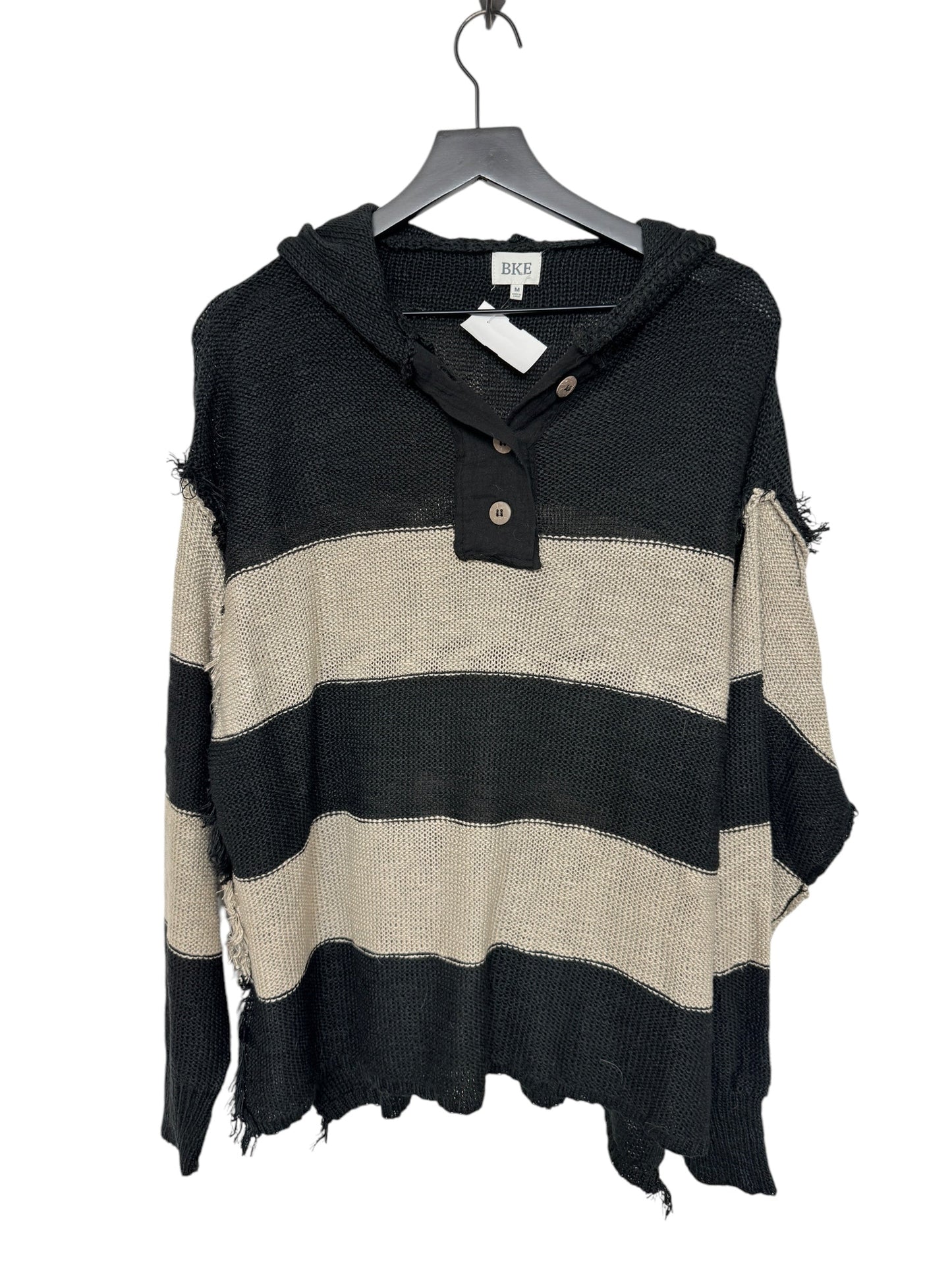 Sweater By Bke In Black & Tan, Size: M