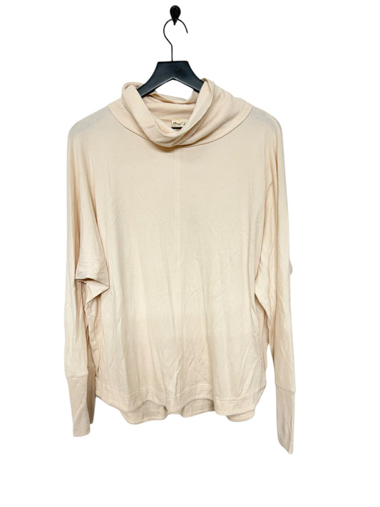 Top Long Sleeve By Cmc In Cream, Size: M