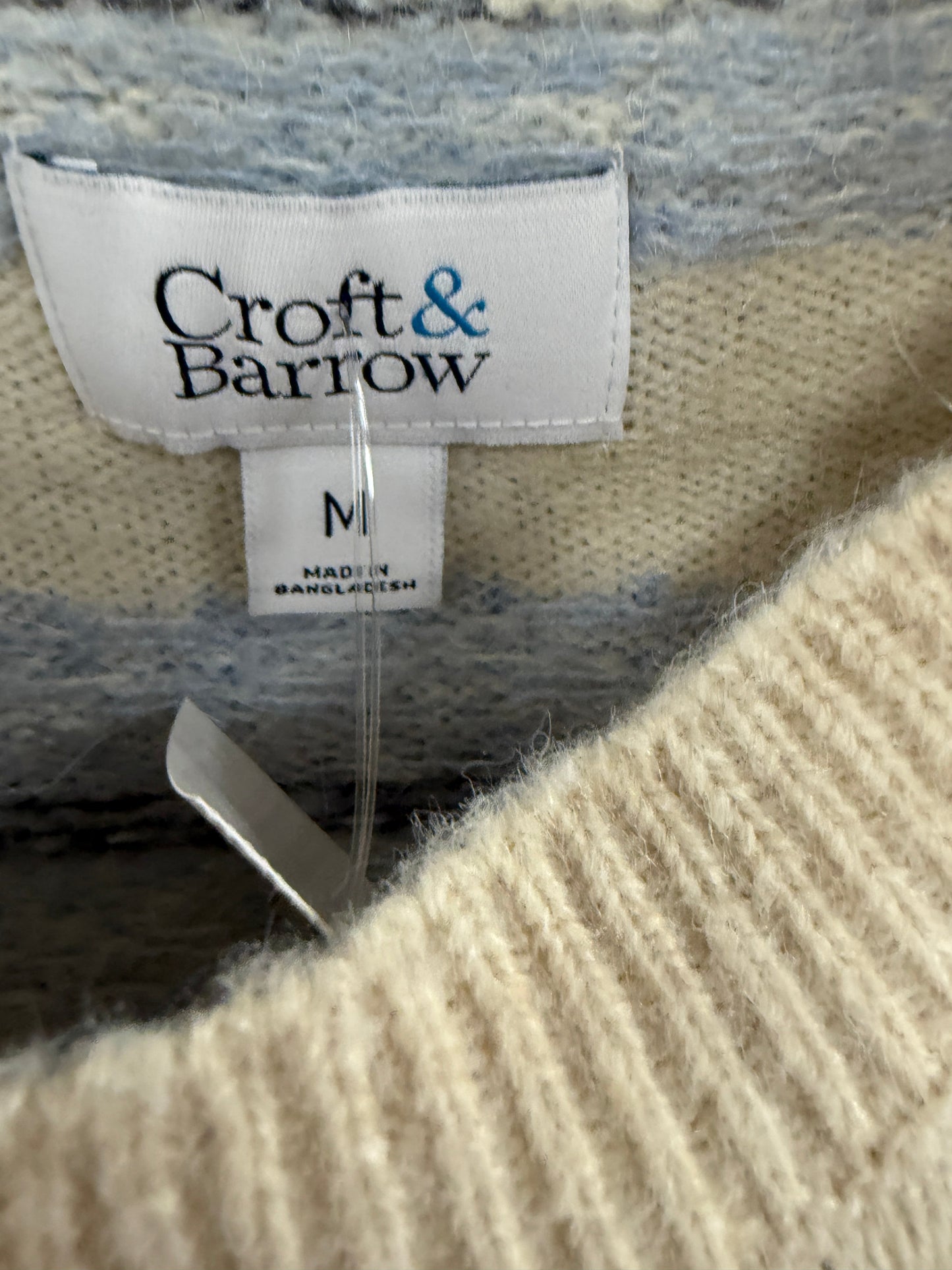 Sweater Cardigan By Croft And Barrow In White, Size: M