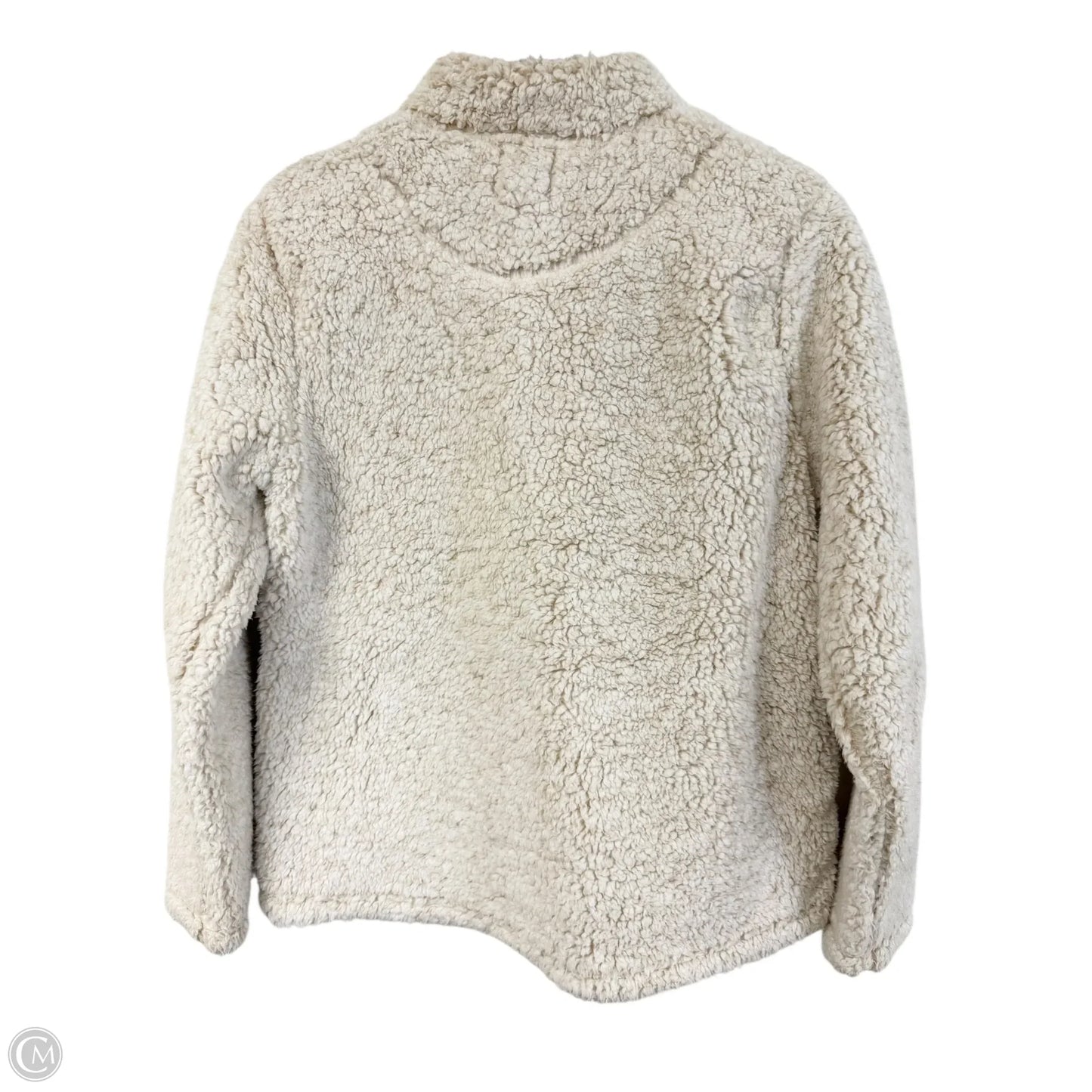 Sweatshirt Collar By Time And Tru In White, Size: M