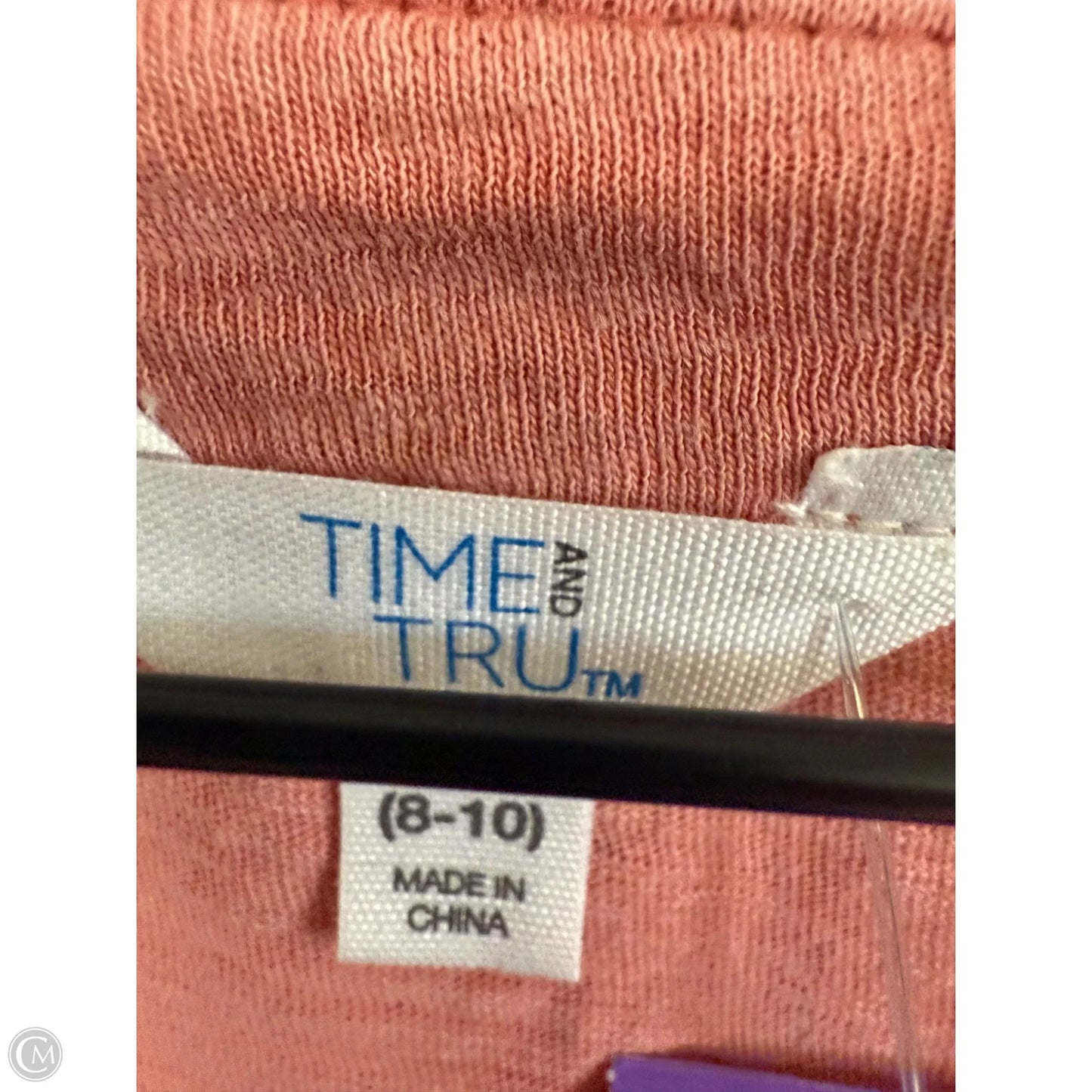Top Long Sleeve By Time And Tru In Pink, Size: M