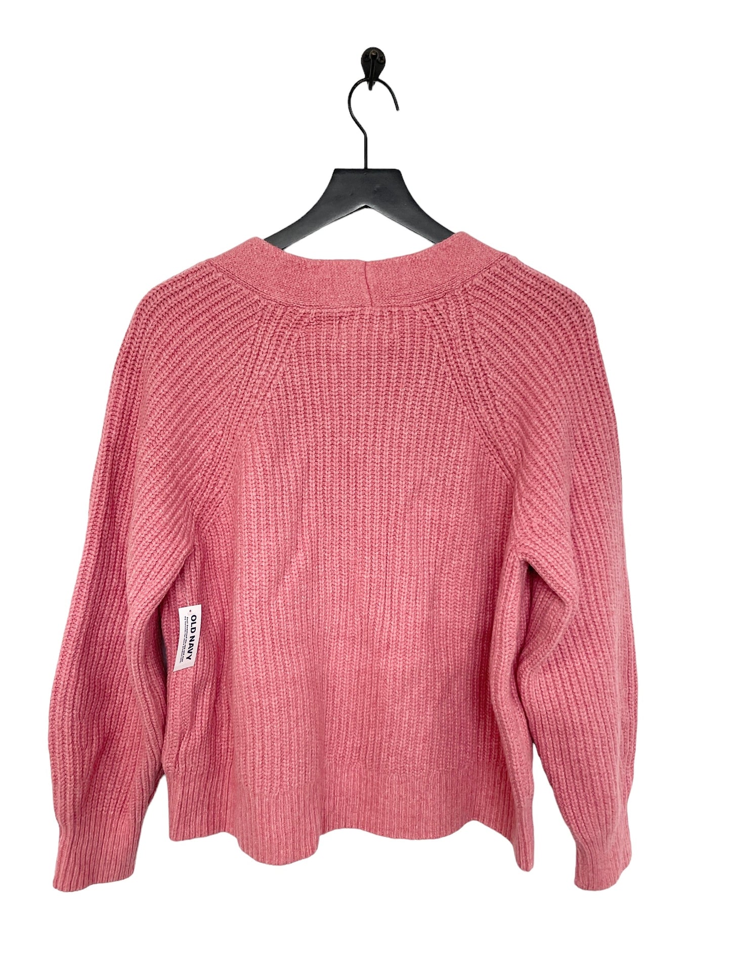 Pink Sweater Cardigan Old Navy, Size L