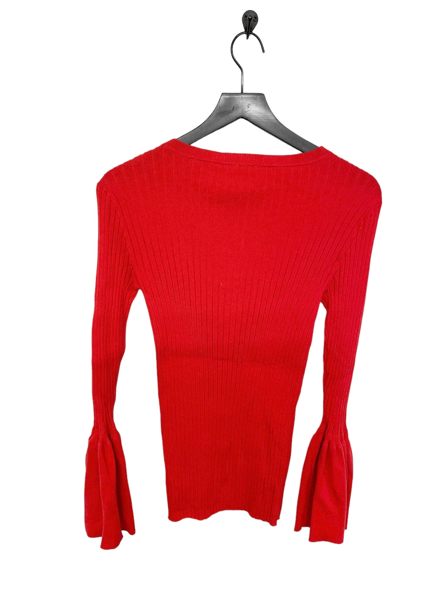 Red Top Long Sleeve Cabi, Size S