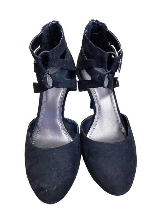 Black Shoes Heels Kitten Dressbarn, Size 9