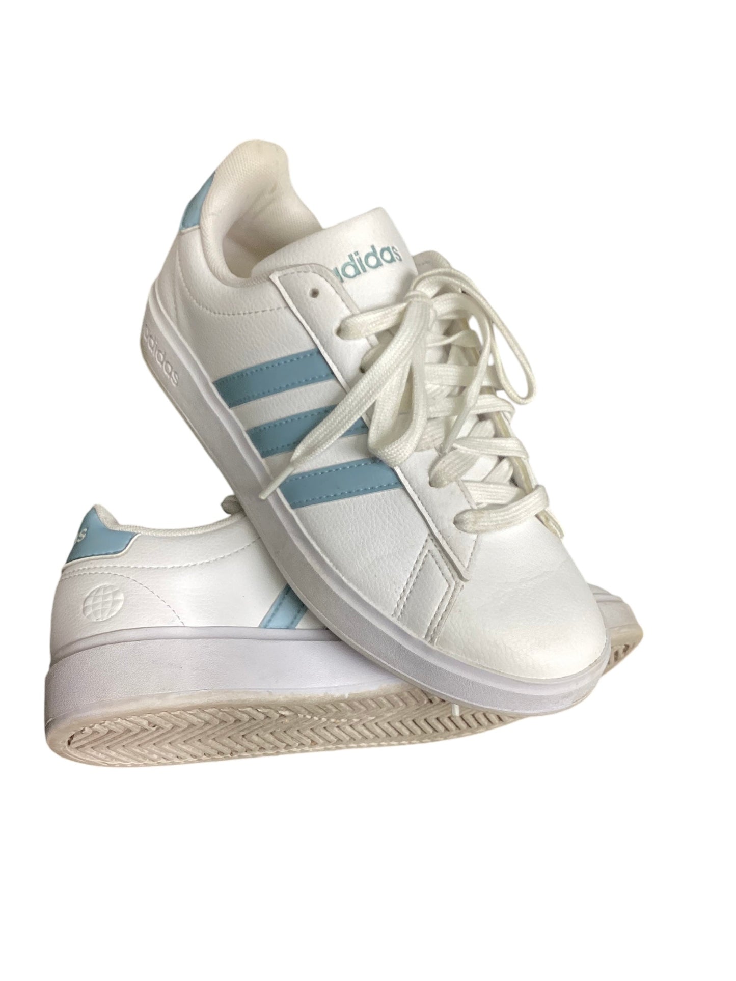 Shoes Sneakers By Adidas In Blue & White, Size: 6.5