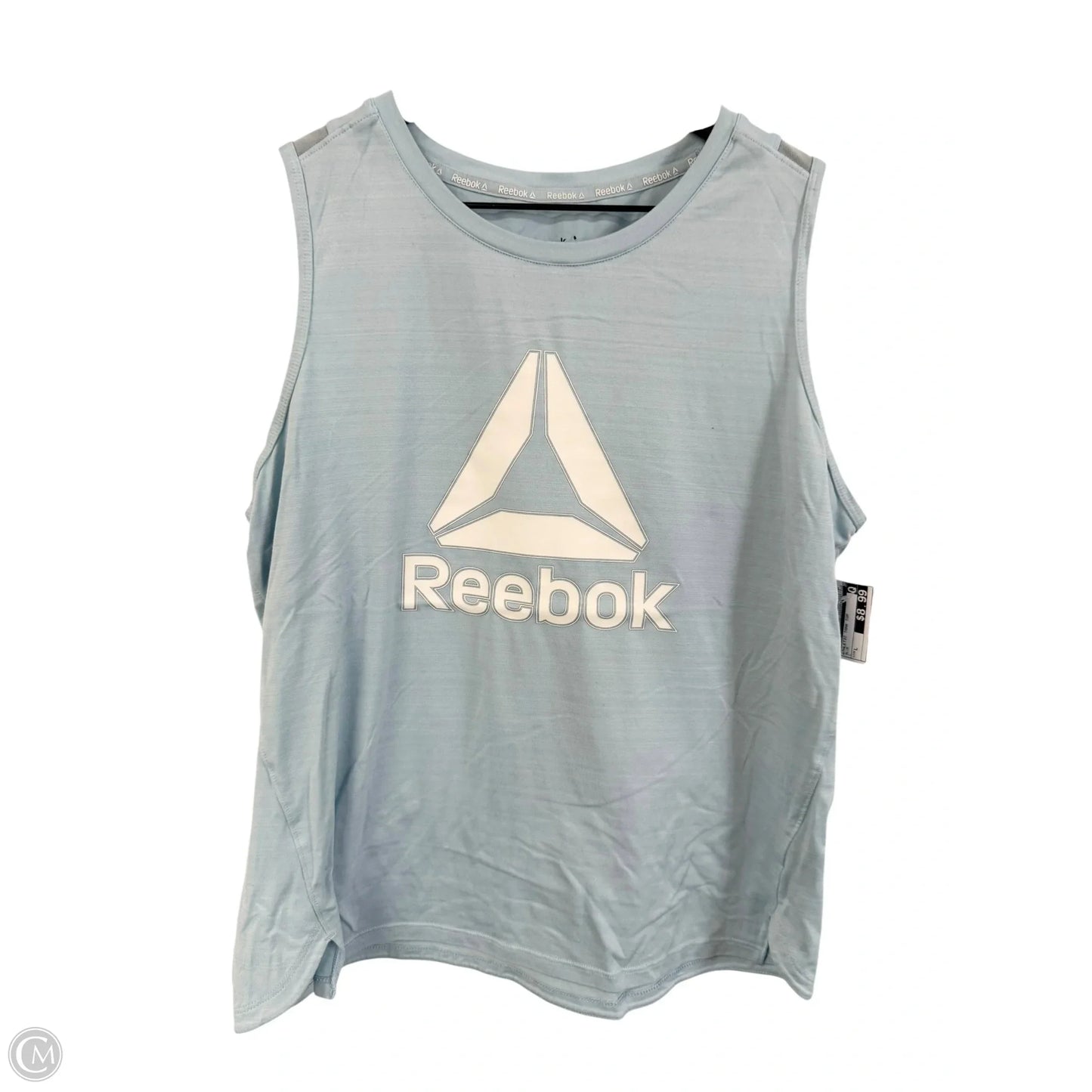 Athletic Tank Top By Reebok In Blue, Size: L
