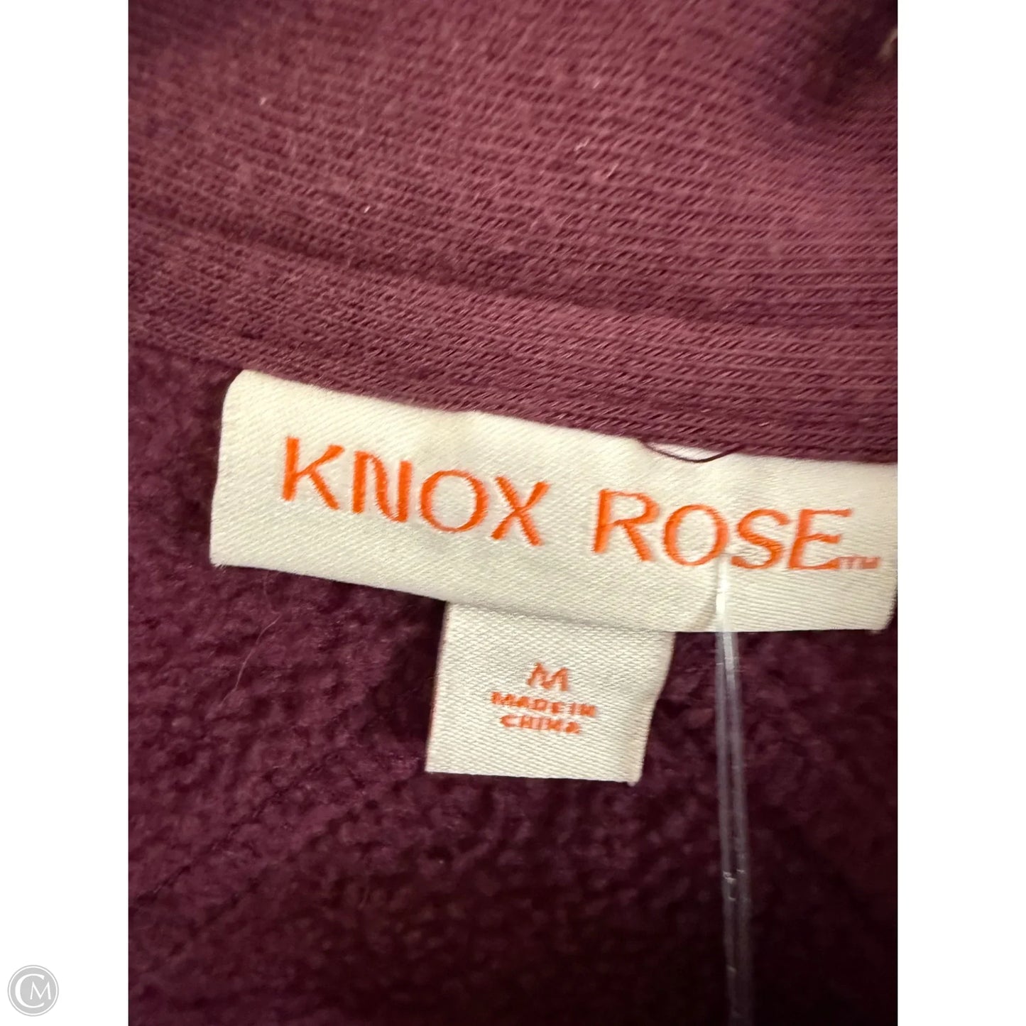 Jacket Shirt By Knox Rose In Purple, Size: M