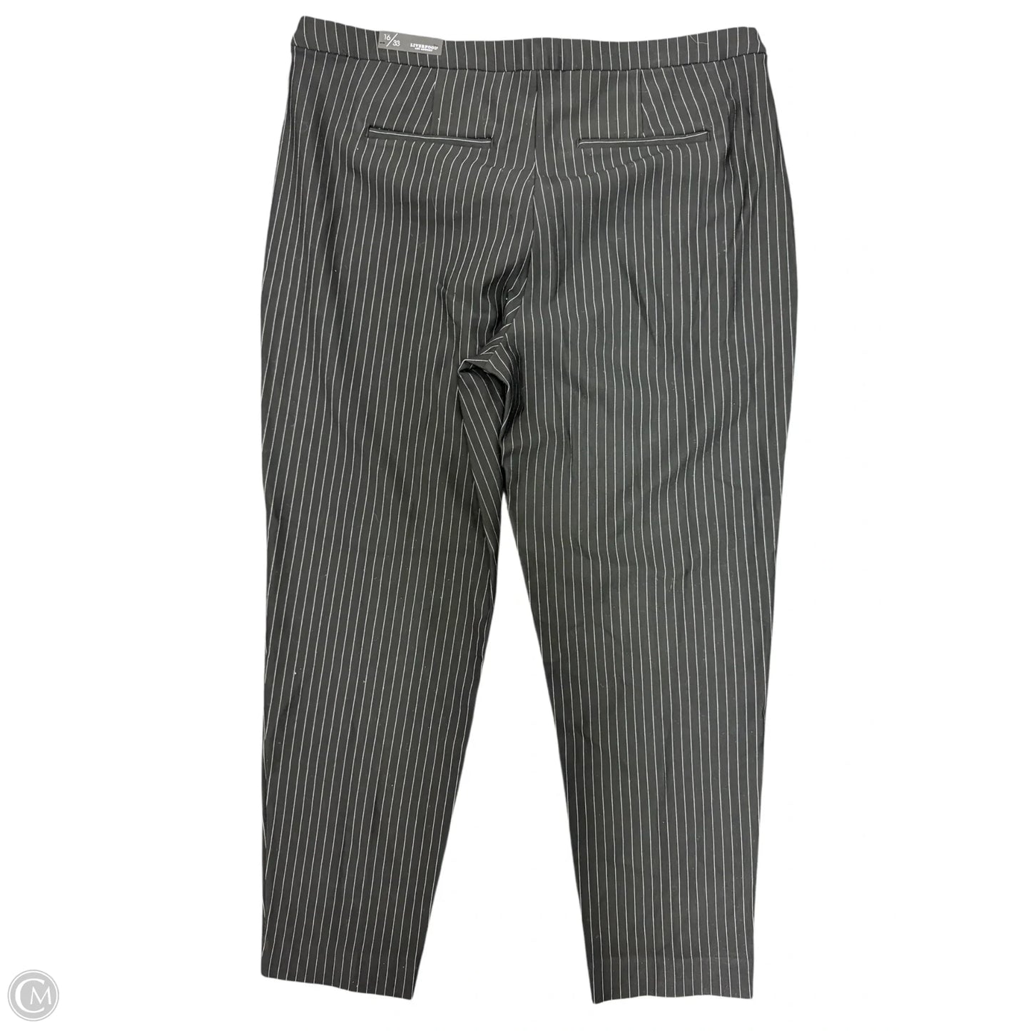 Pants Dress By Liverpool In Black, Size: 16