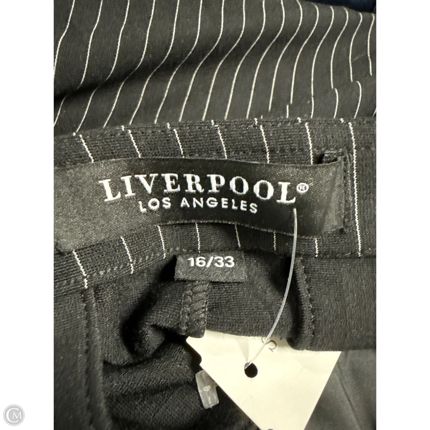 Pants Dress By Liverpool In Black, Size: 16