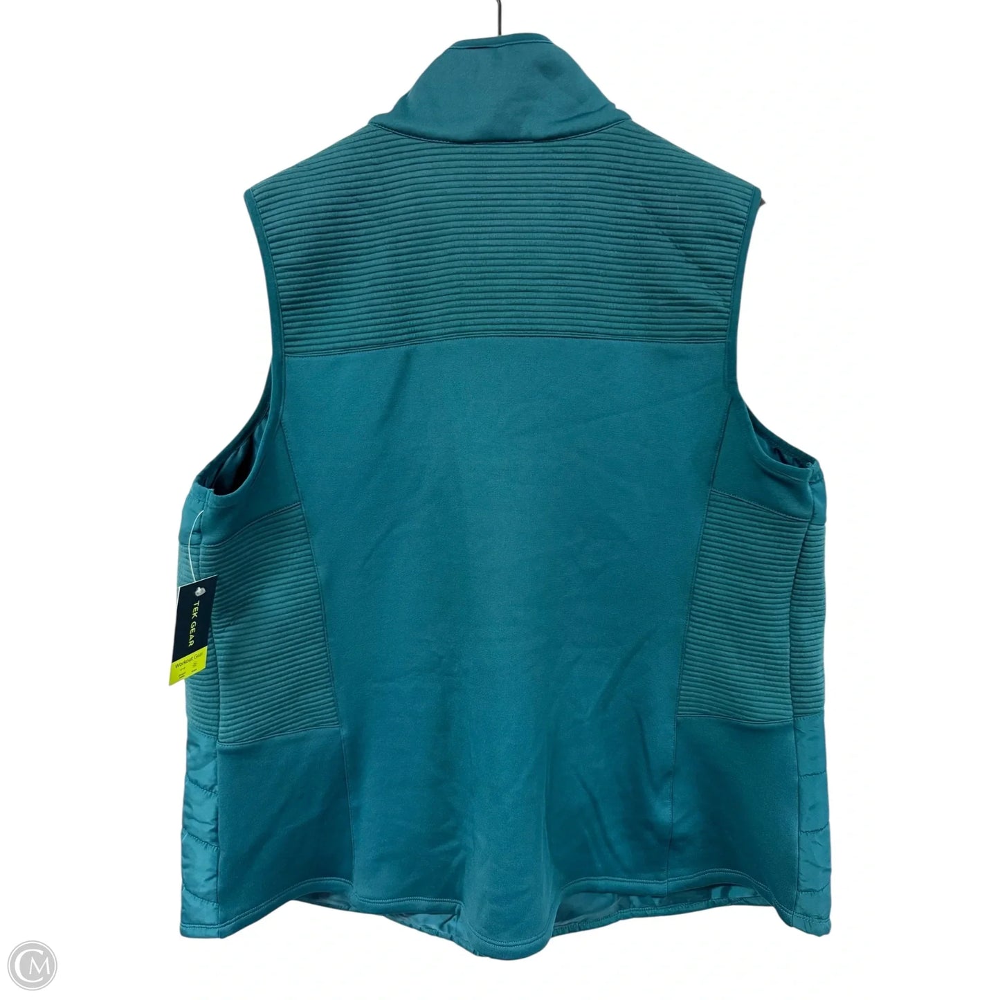 Vest Puffer & Quilted By Tek Gear In Teal, Size: 2x