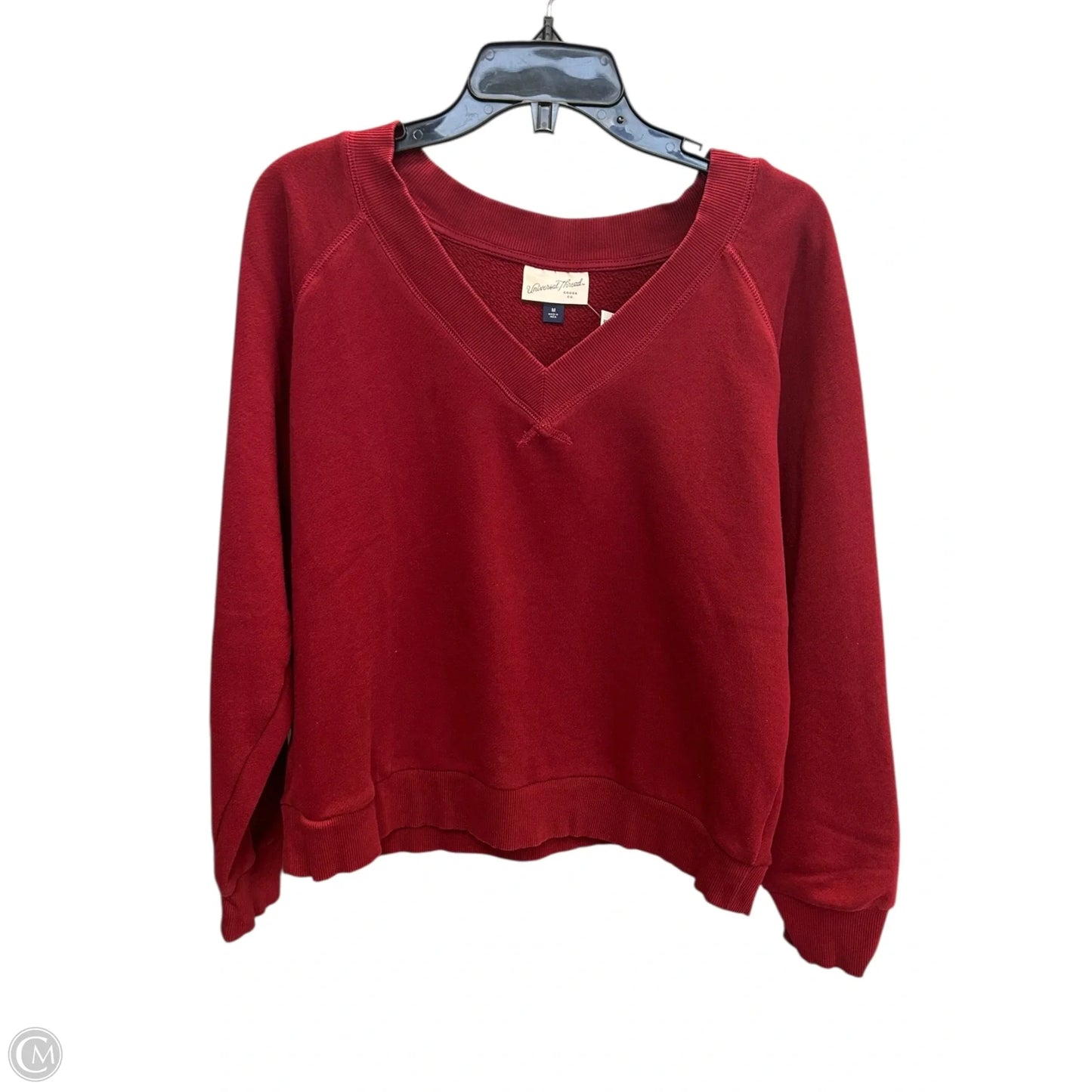 Sweatshirt Crewneck By Universal Thread In Maroon, Size: M