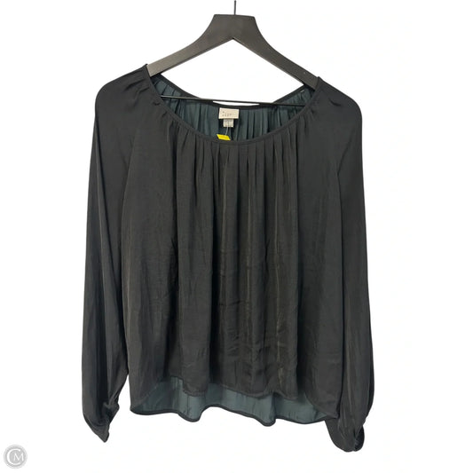 Top Long Sleeve By A New Day In Black, Size: L