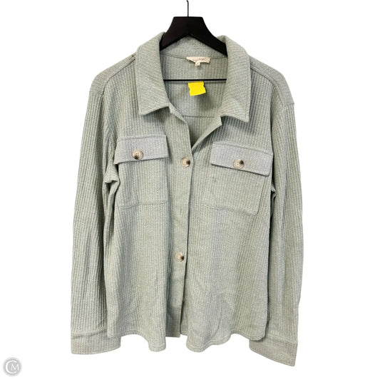 Top Long Sleeve By Mystree In Green, Size: L