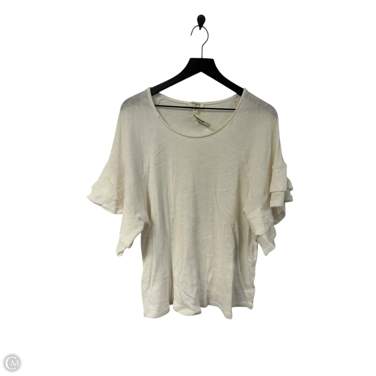 Top Short Sleeve By Loft In Cream, Size: Xl