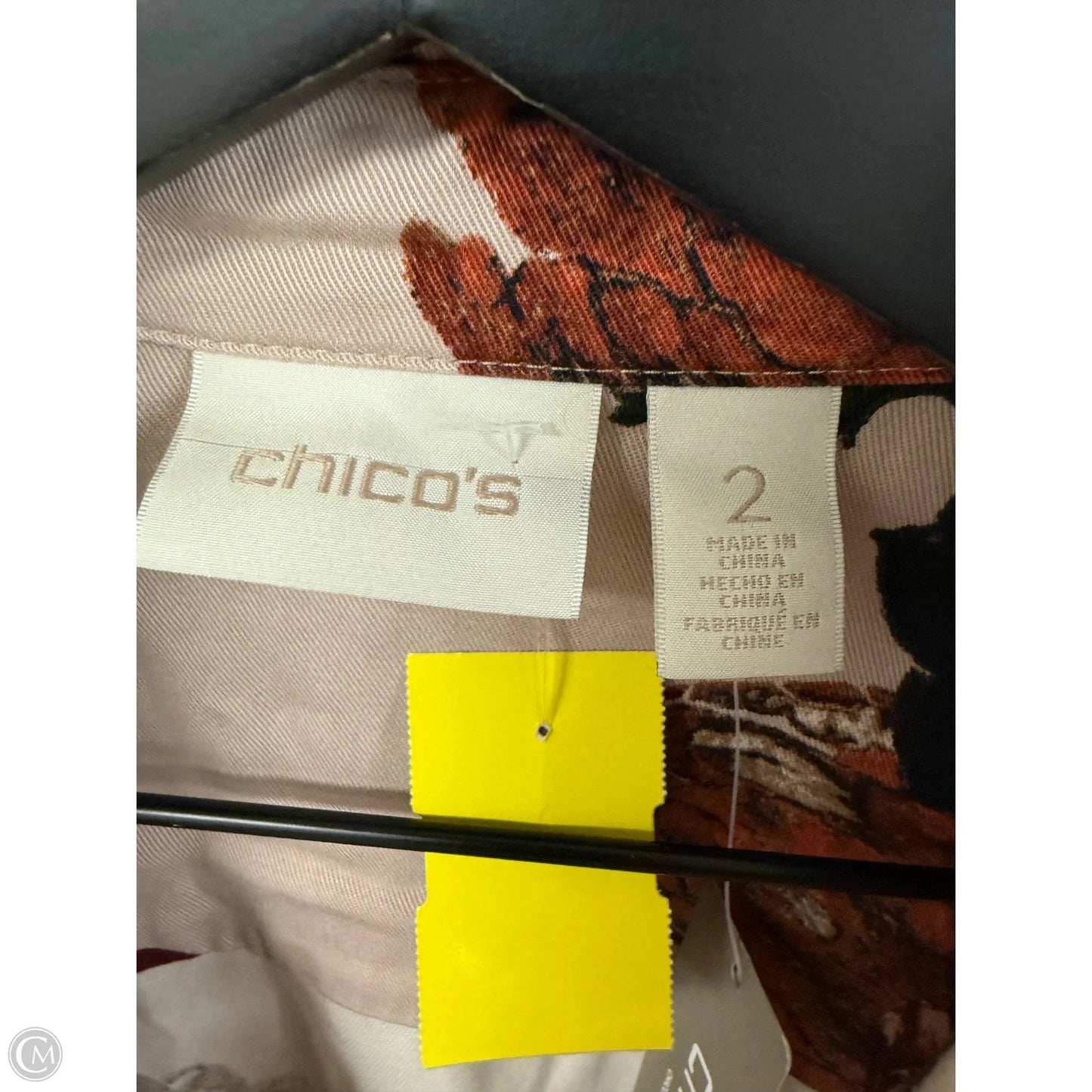 Jacket Other By Chicos In Multi-colored, Size: L