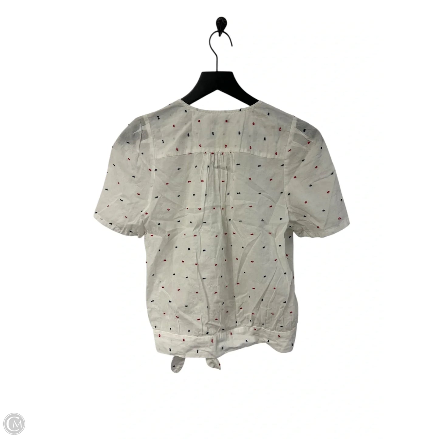 Top Short Sleeve By Madewell In White, Size: M