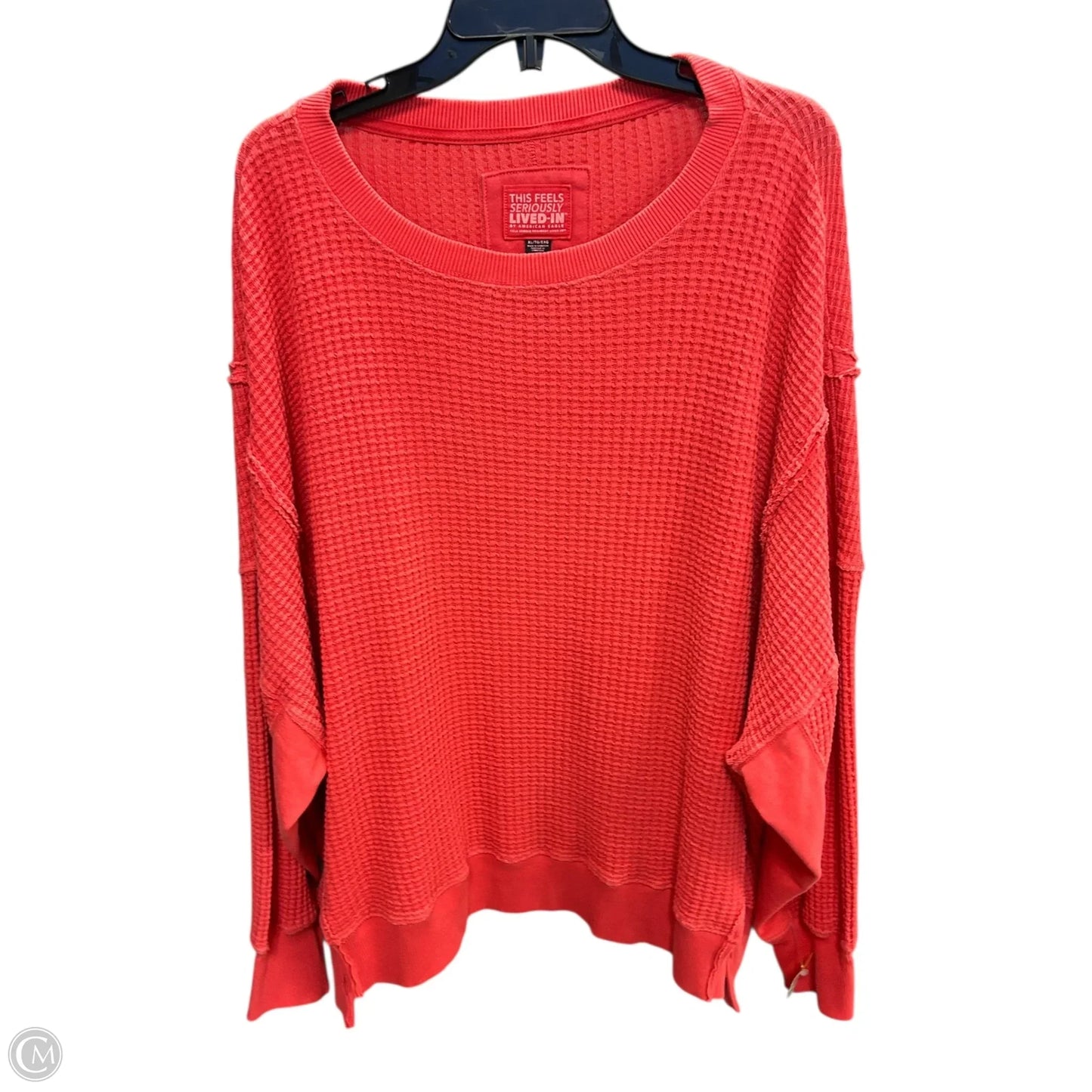 Sweatshirt Crewneck By American Eagle In Coral, Size: Xl