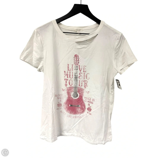 Top Short Sleeve Basic By Maurices In White, Size: M