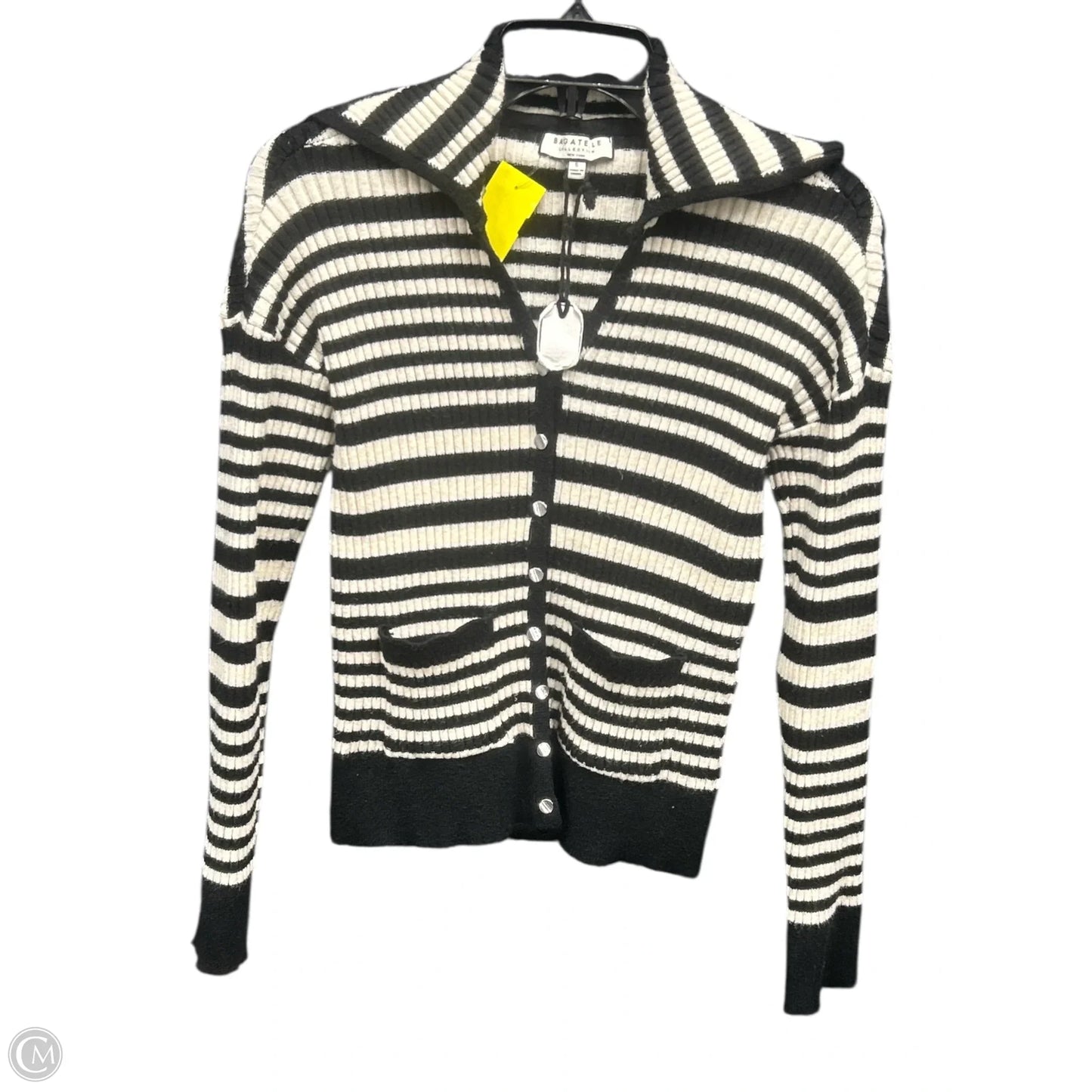 Sweater By Bagatelle In Black & Cream, Size: S