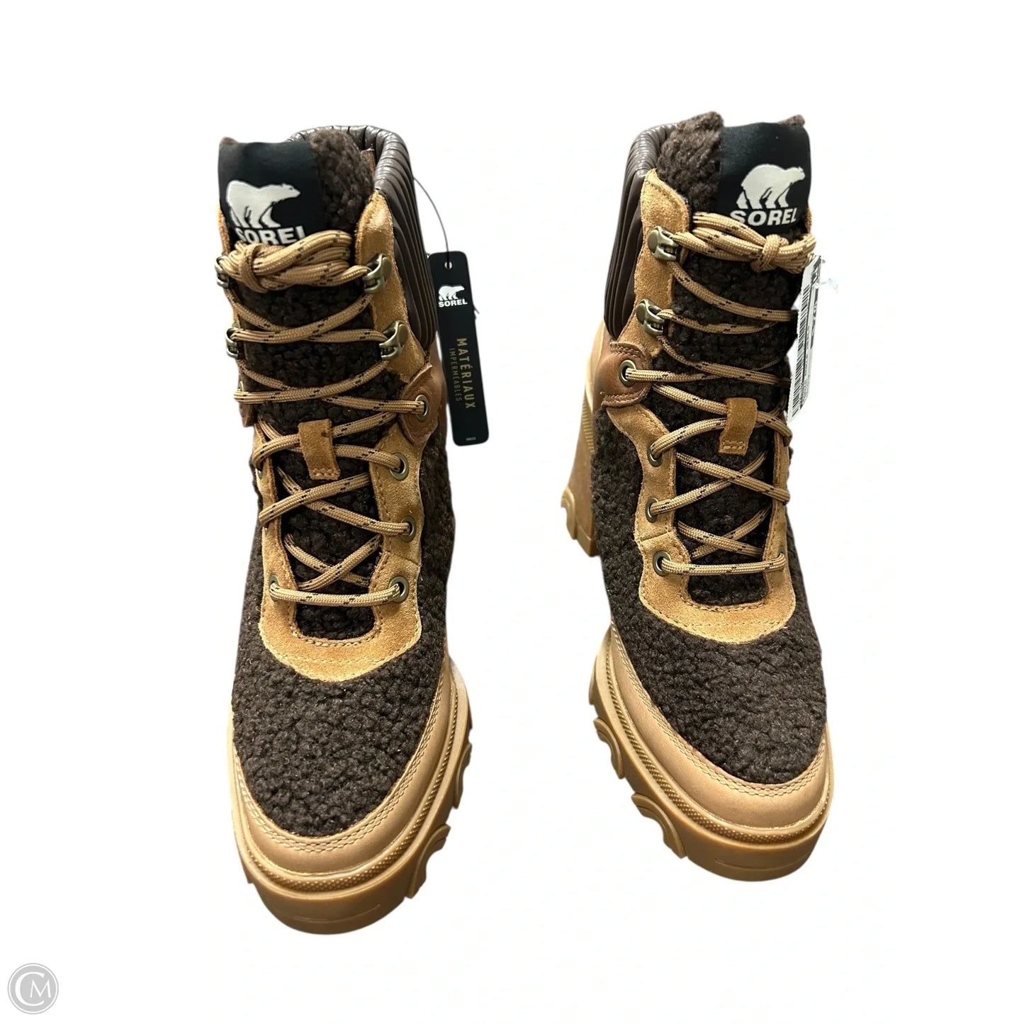 Boots Ankle Heels By Sorel In Brown, Size: 7