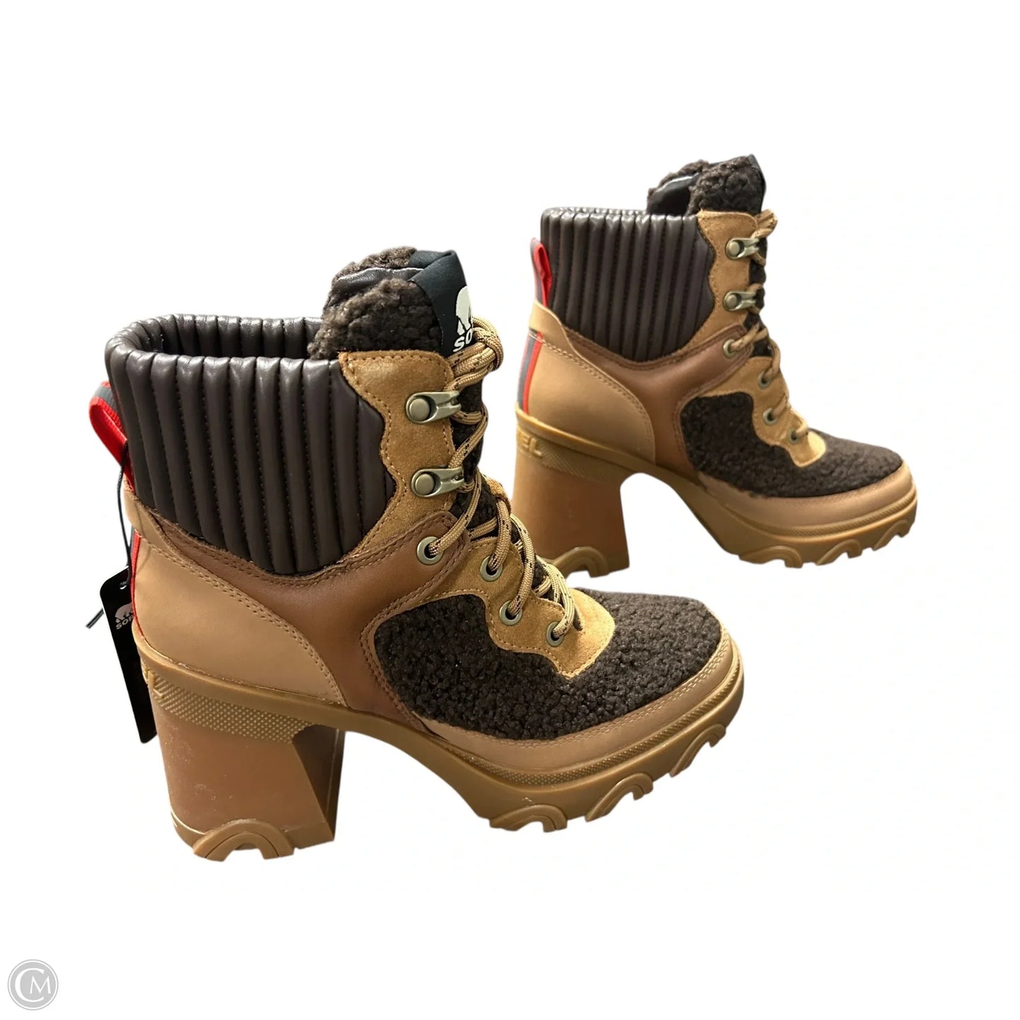 Boots Ankle Heels By Sorel In Brown, Size: 7