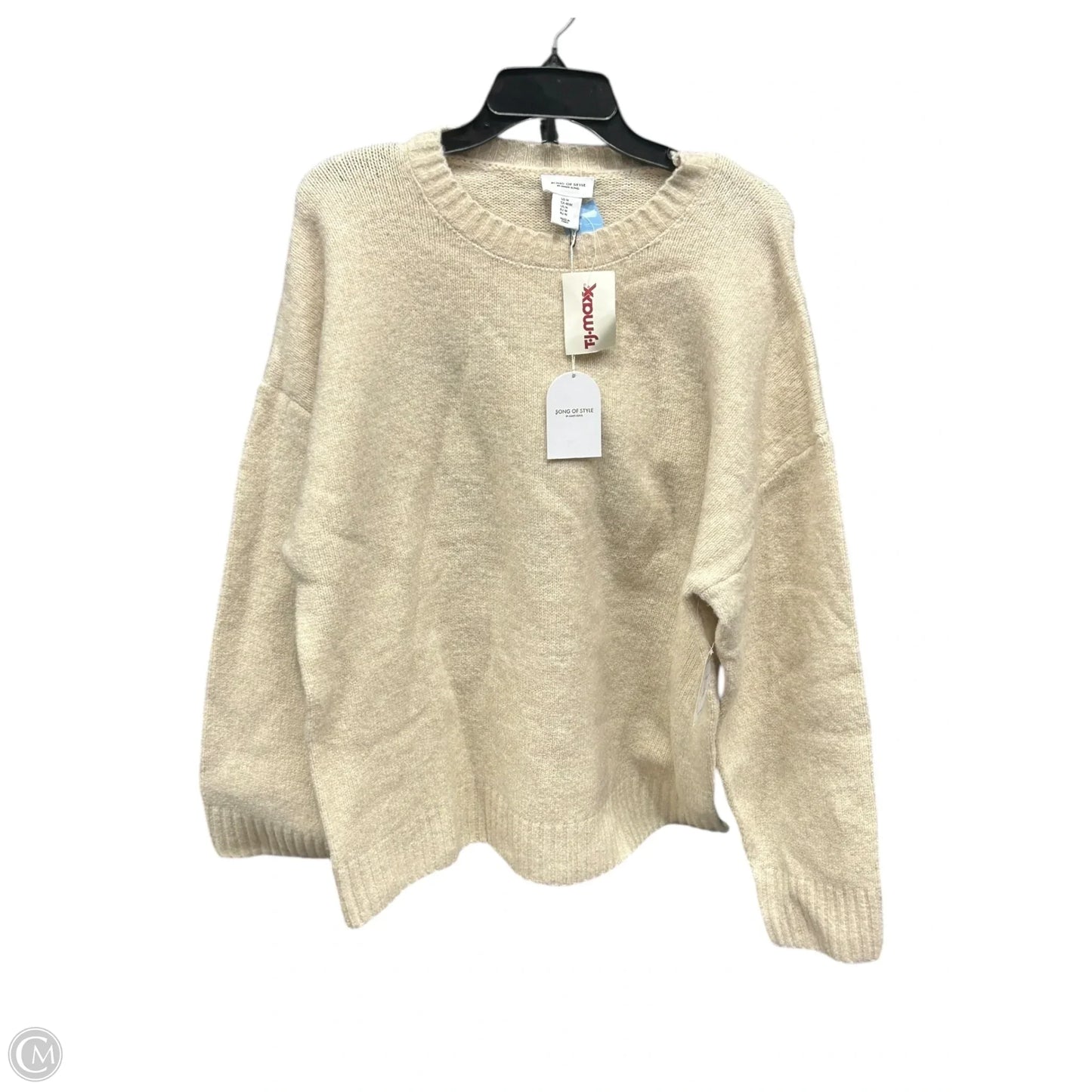 Sweater By Clothes Mentor In Cream, Size: M