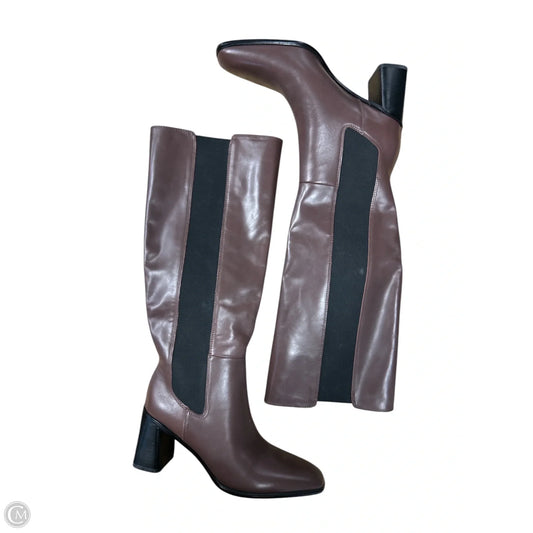 Boots Knee Heels By Nordstrom In Brown, Size: 8