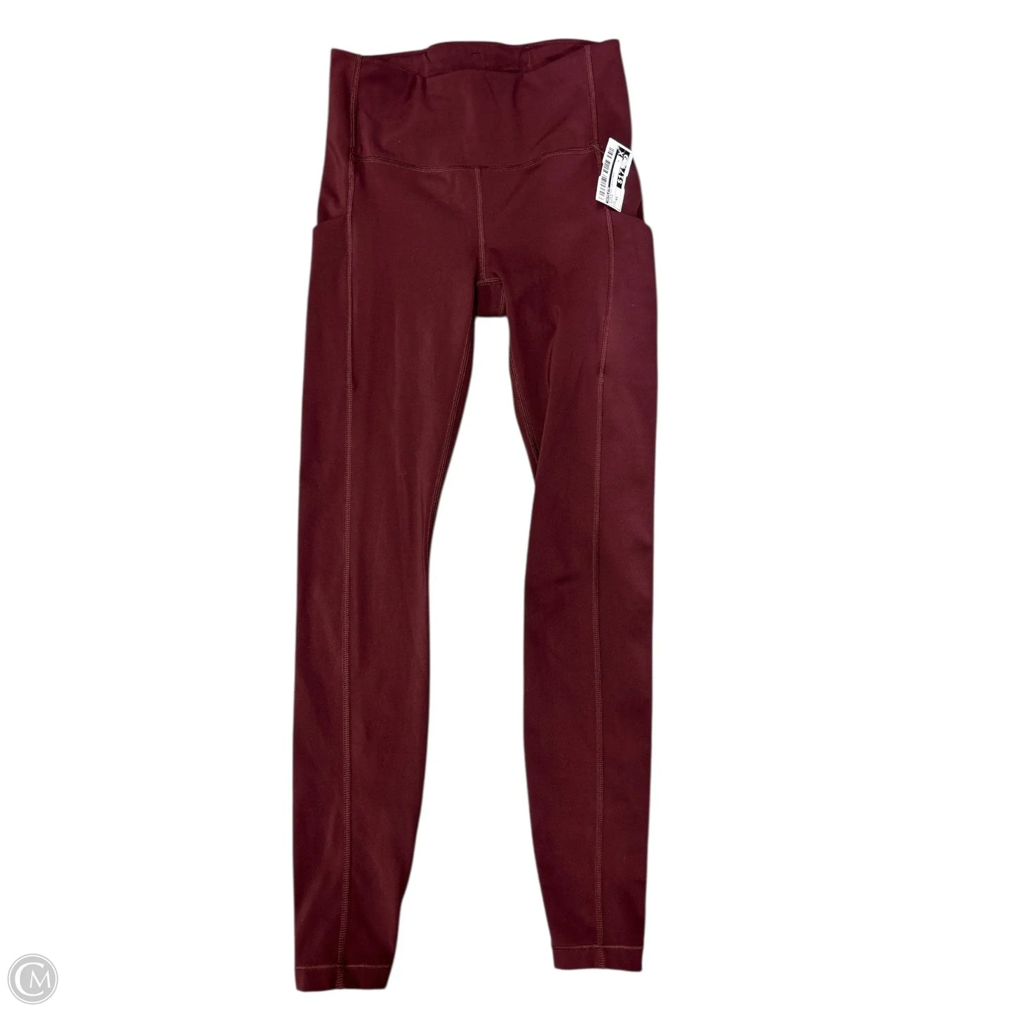 Athletic Leggings By Athleta In Maroon, Size: Xs
