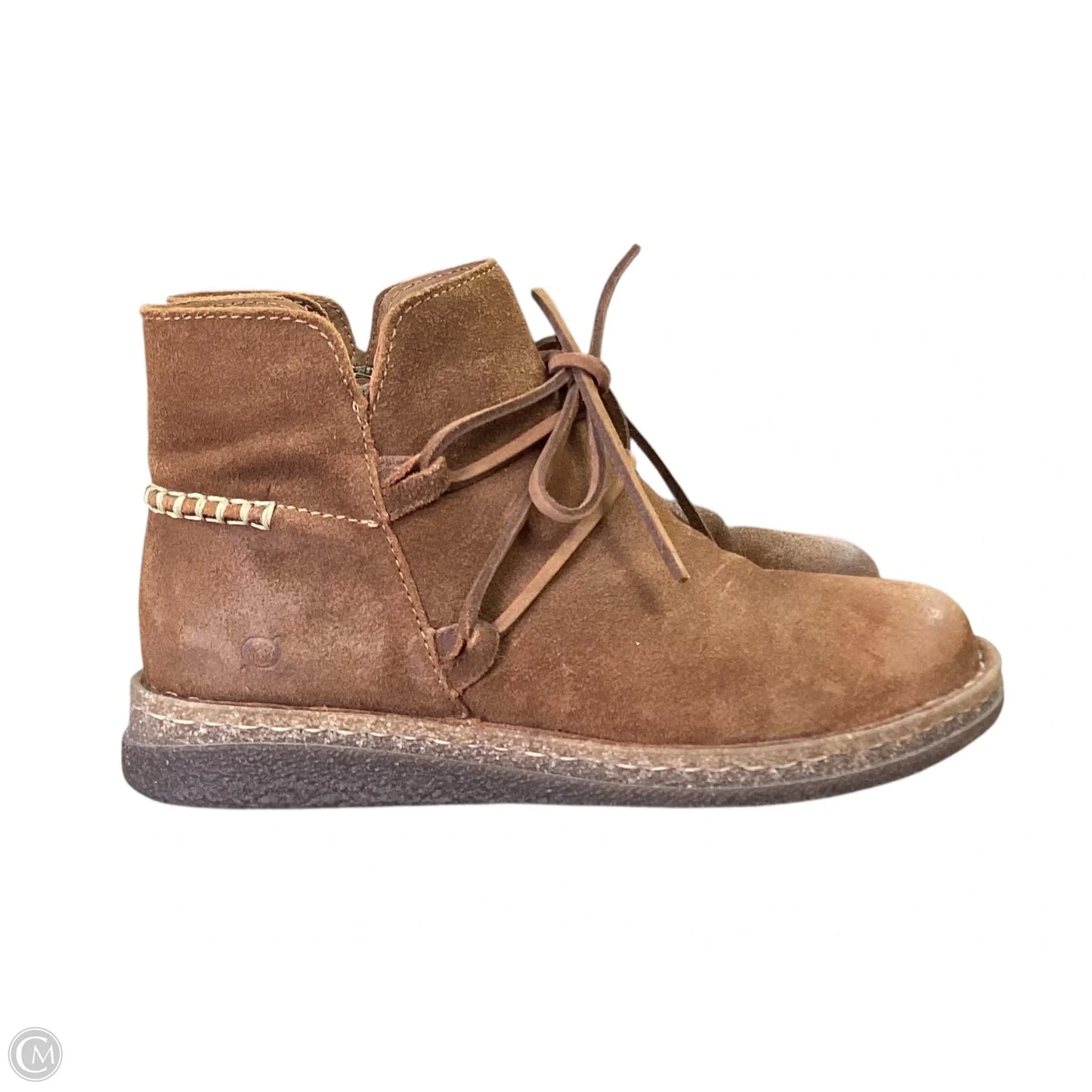 Boots Ankle Flats By Born In Brown, Size: 8.5