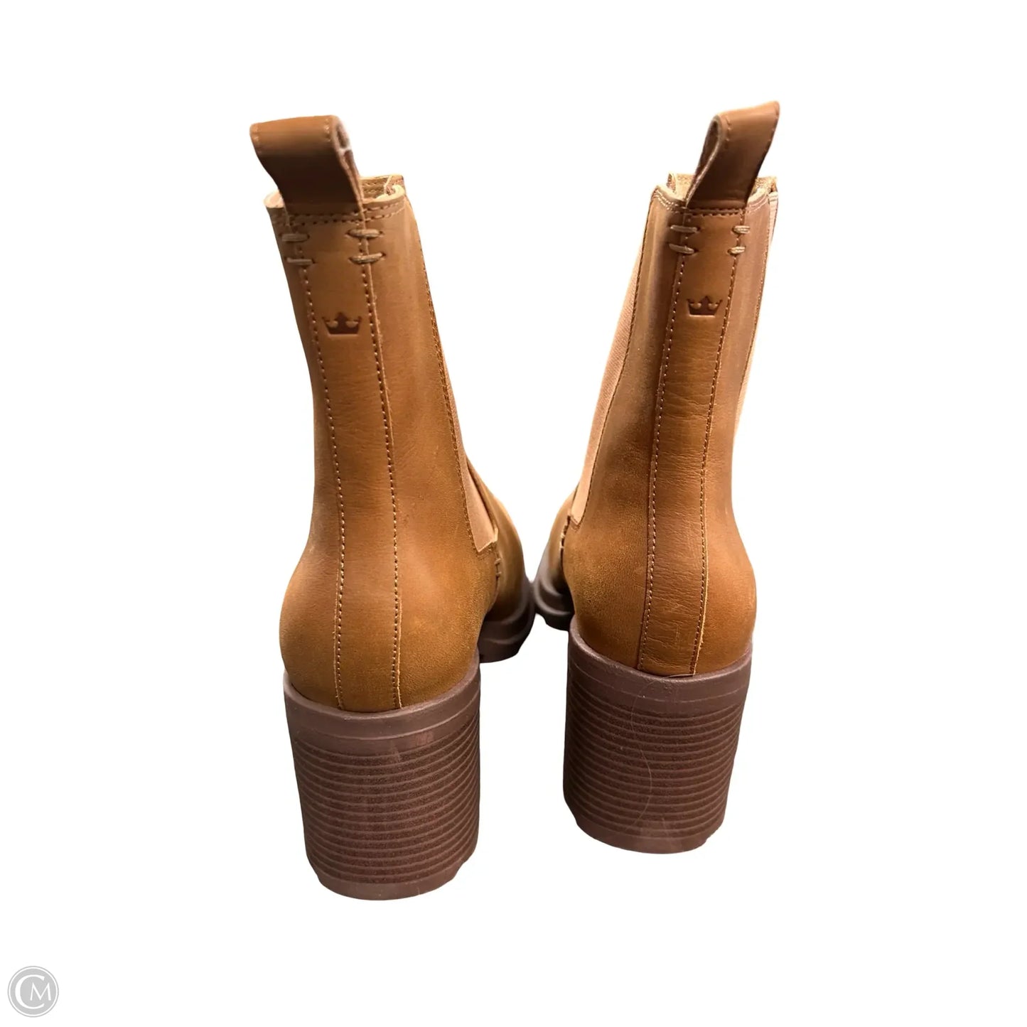 Boots Ankle Heels By Crown Vintage In Brown, Size: 10