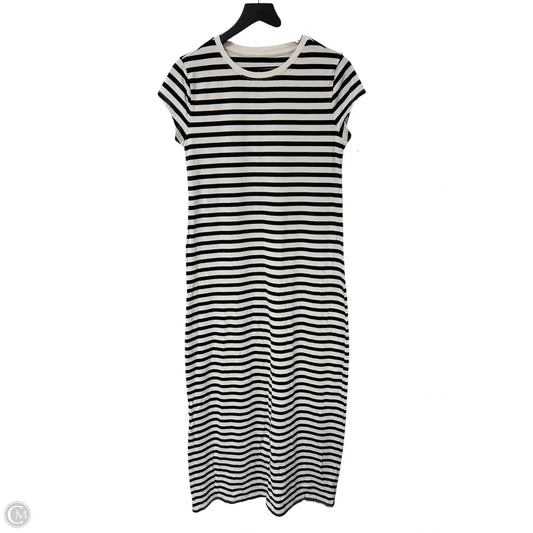 Dress Casual Maxi By A New Day In Black & Cream, Size: M