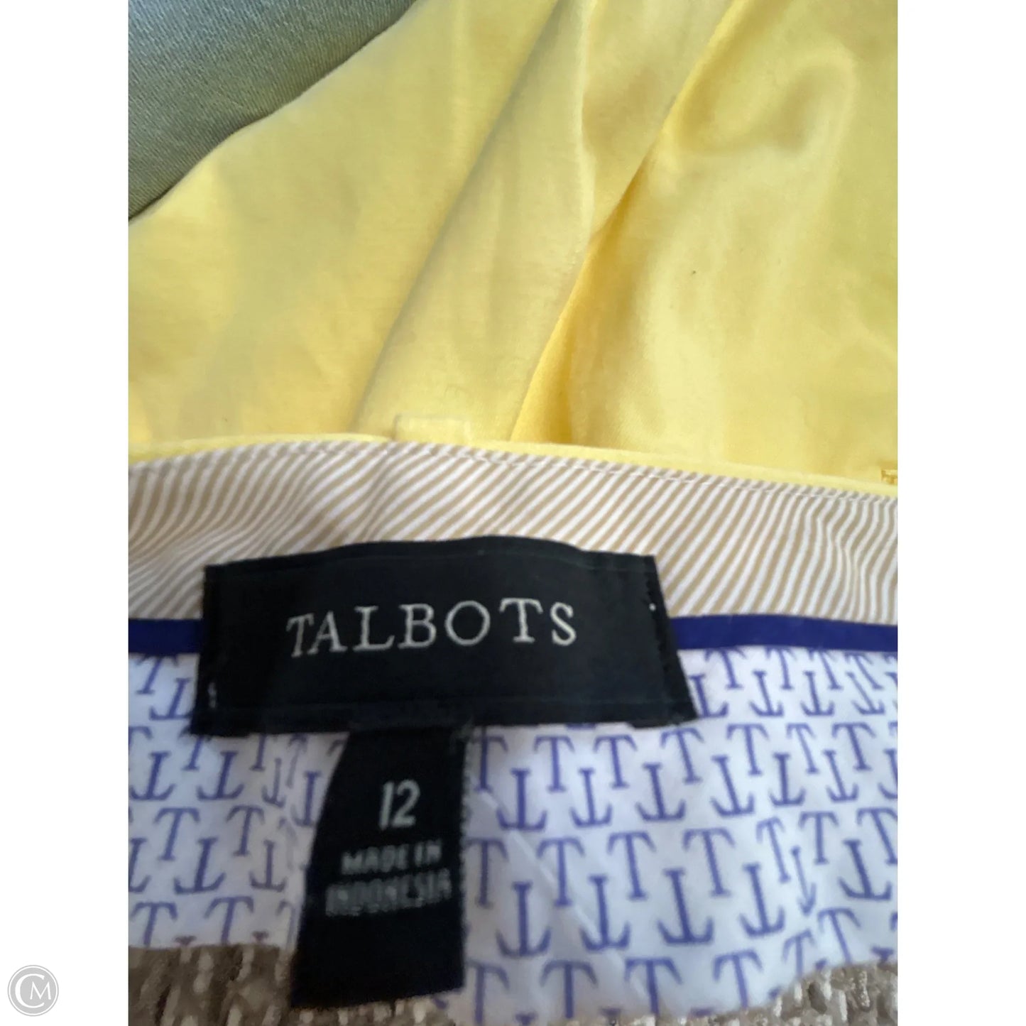 Pants Dress By Talbots In Yellow, Size: 12