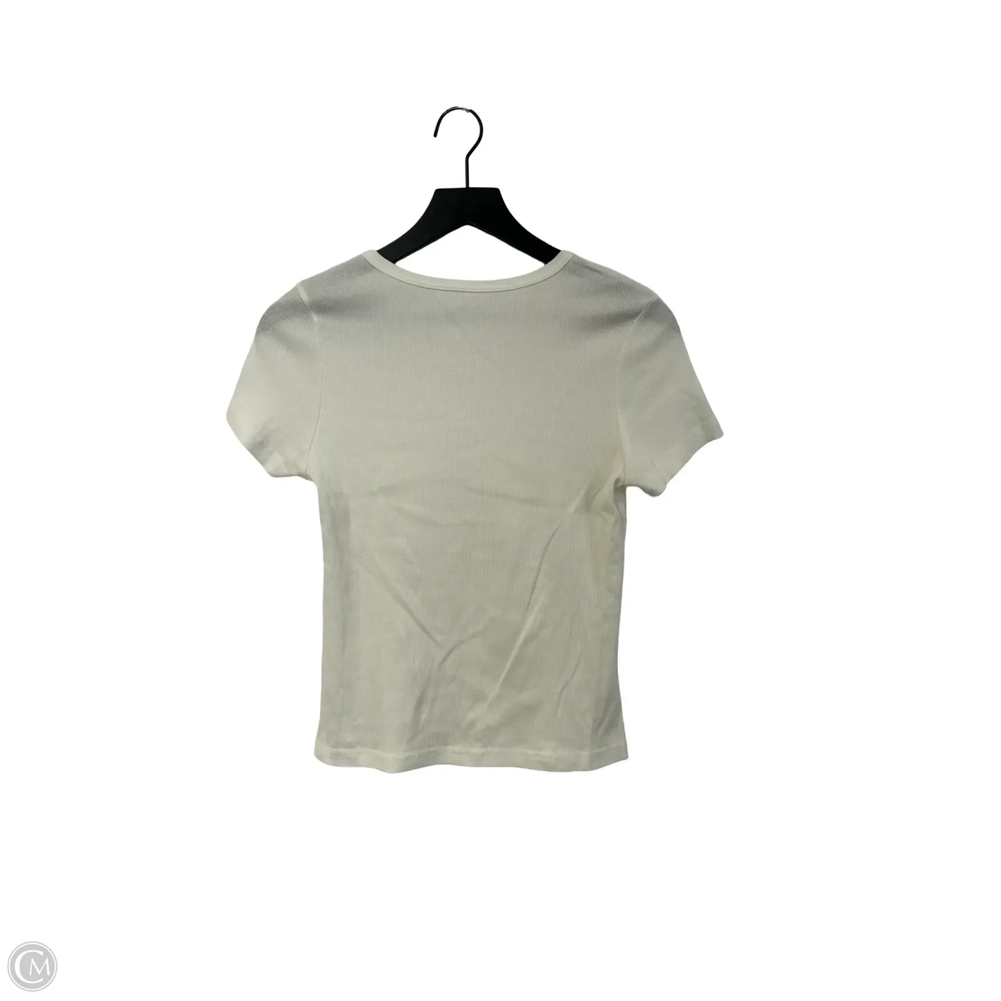 Top Short Sleeve Basic By Cupshe In White