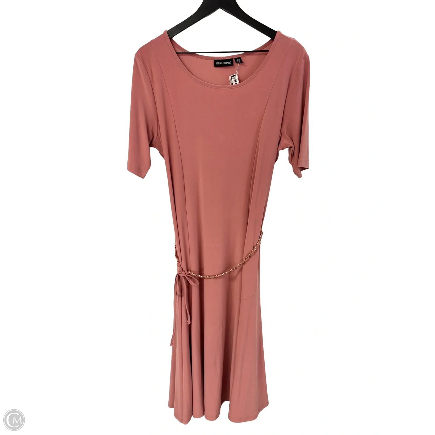 Dress Casual Maxi By Nina Leonard In Pink, Size: Xl
