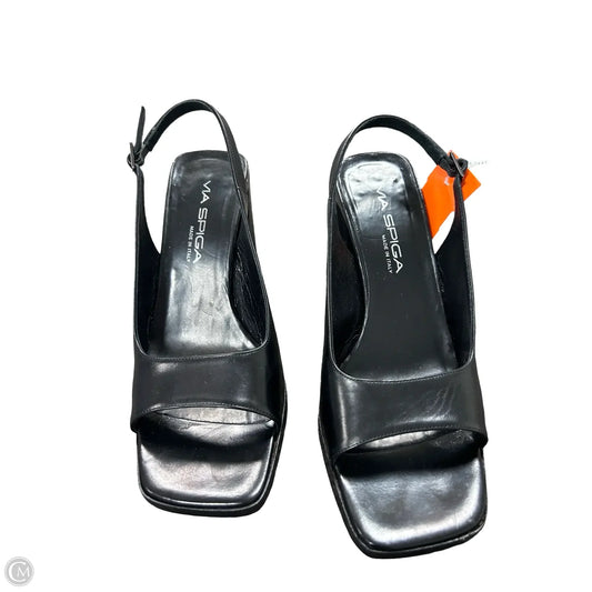 Shoes Heels Block By Via Spiga In Black, Size: 6.5