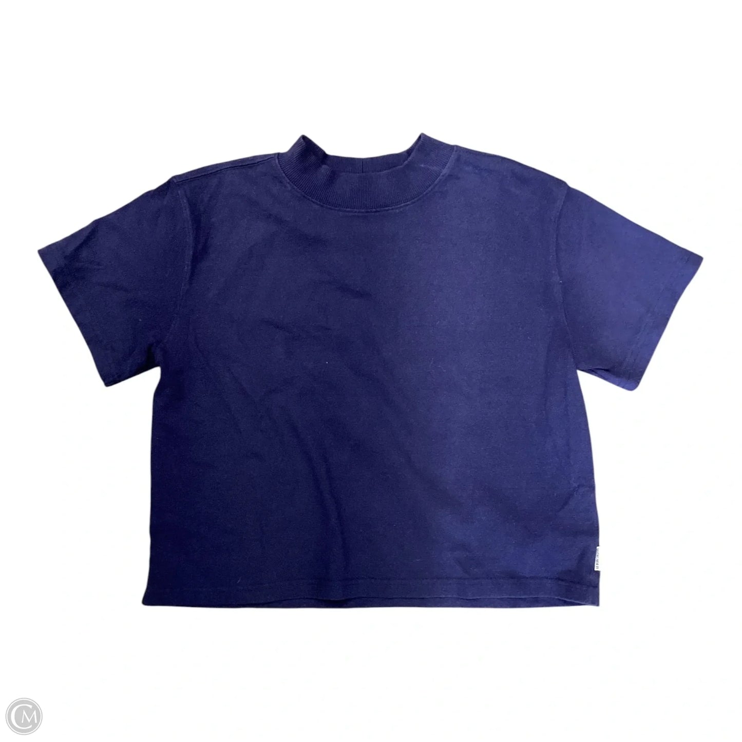 Top Short Sleeve By Cmb In Navy, Size: S
