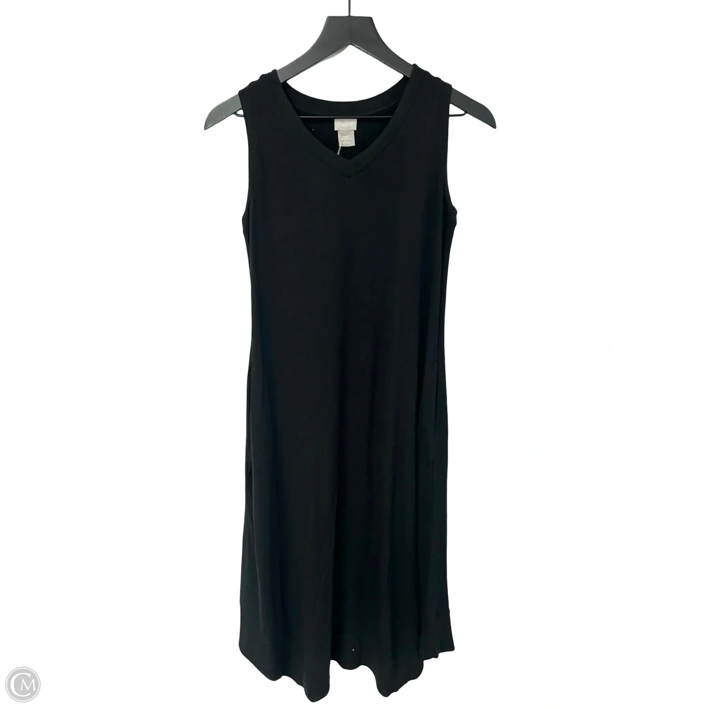 Dress Casual Maxi By Chicos In Black, Size: Xs