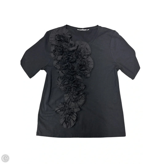 Top Short Sleeve By Chicos In Black, Size: S