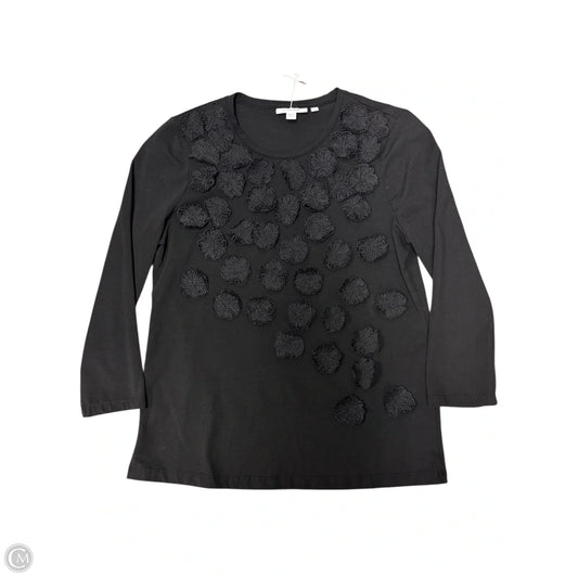 Top Short Sleeve By Chicos In Black, Size: S