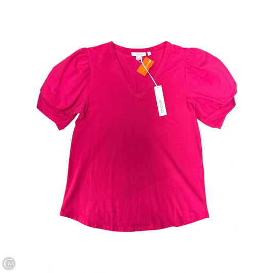 Top Short Sleeve By Chicos In Pink, Size: S