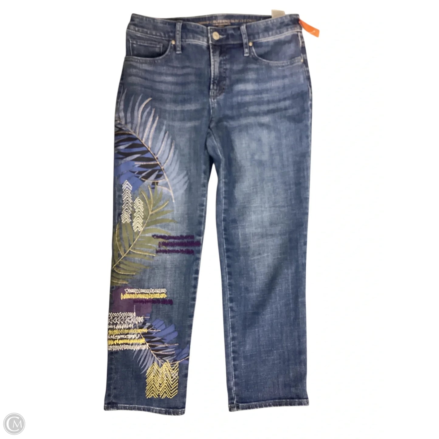 Jeans Straight By Chicos In Blue Denim, Size: 2