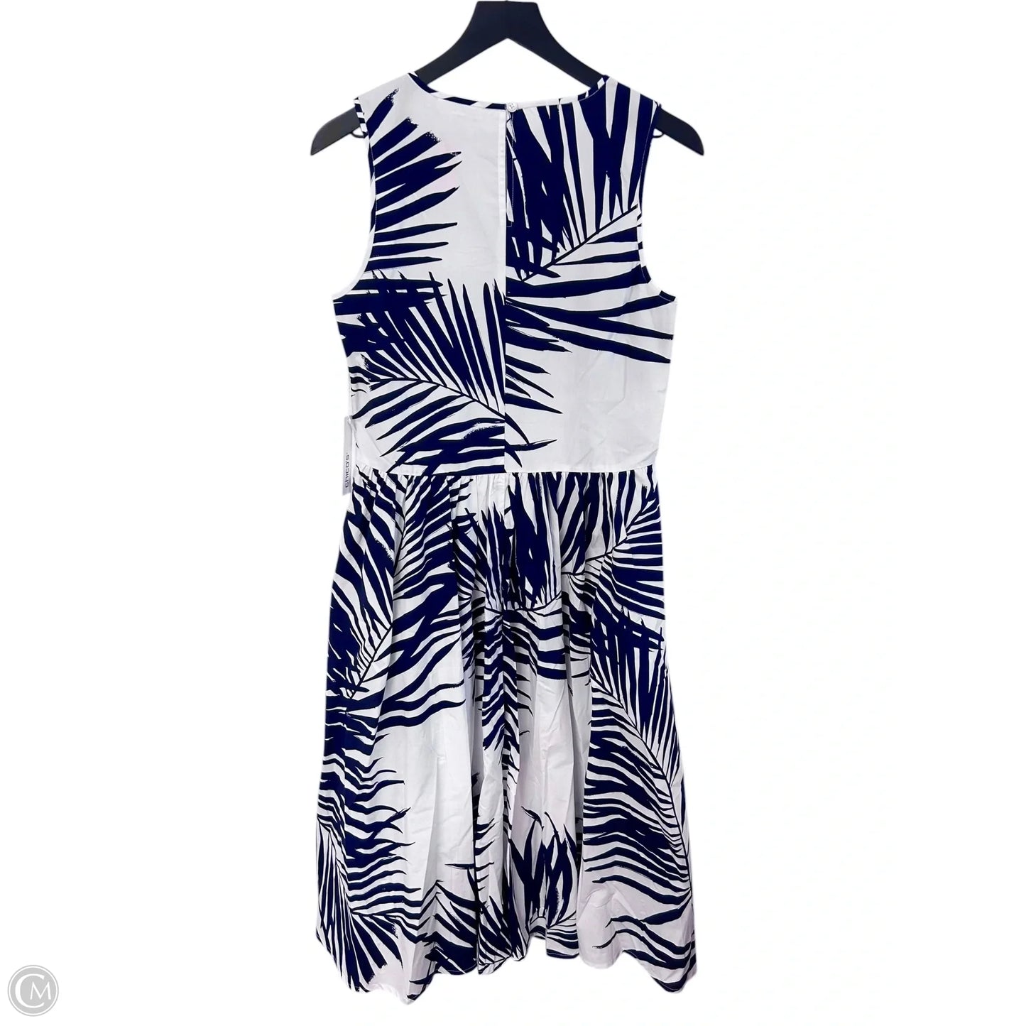 Dress Casual Maxi By Chicos In Blue & White, Size: 2
