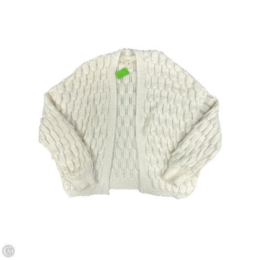 Sweater Cardigan By Mystree In Cream, Size: L