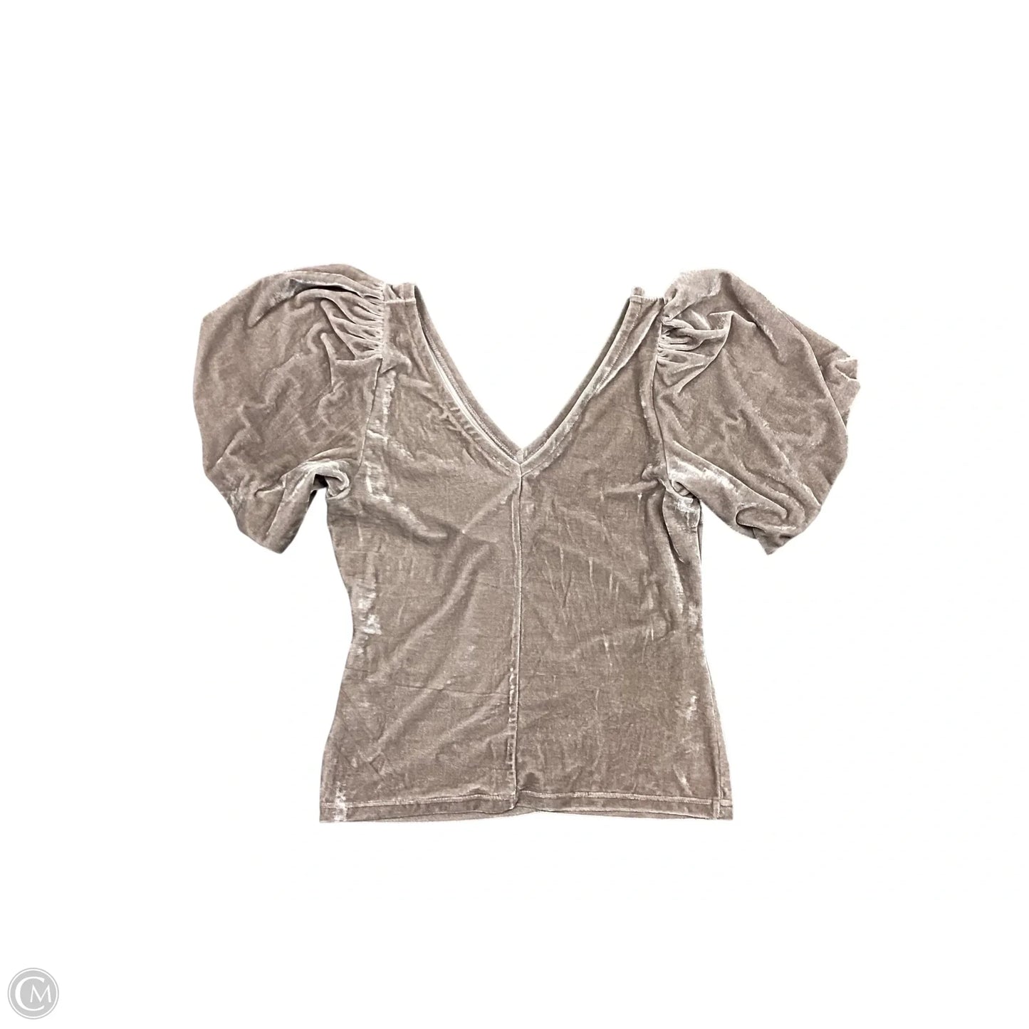 Top Short Sleeve By Free People In Tan, Size: L