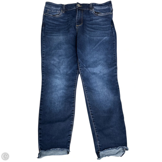 Jeans Straight By Kut In Blue Denim, Size: 12