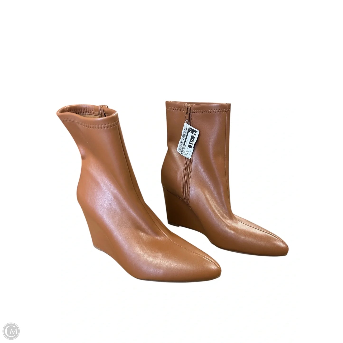 Boots Ankle Heels By A New Day In Brown, Size: 8.5